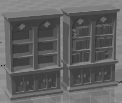 Gothic Bookshelf - Stone Skull Studios