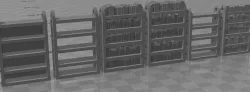 Gothic Common Bookshelf - Stone Skull Studios