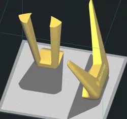 HeadPhone Stand sliced for small printers