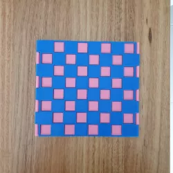 Hinged slimline chess board