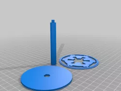Imperial crest model stand