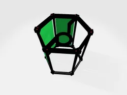 Japanese Hexagon Lamp