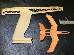 Launcher #2 for rubber band glider
