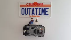 Lego DeLorean Wall Mount