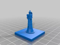 Leuchtturm Roter Sand Miniature for GreebleCIty