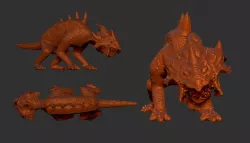 Limitaur roving guard-dog for tabletop fantasy games