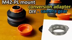 M42-PL mount conversion adapter & Rear cap