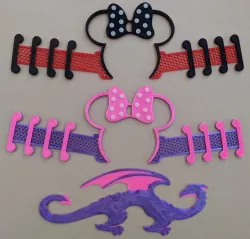 Minnie Mouse, Dragon and Flowers Ear savers
