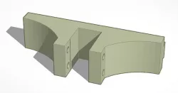 Modified base for Ender 3 spool holder by Christophe0013