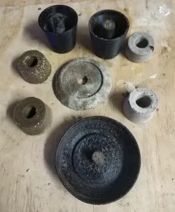 Molds for coral frag bases