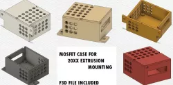 MOSFET Case for extrusion mounting (5 versions)