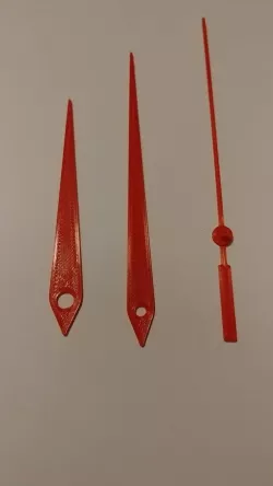 Press-on clock hands
