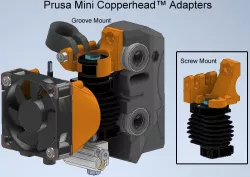 Prusa Mini Copperhead Hotend Adapters