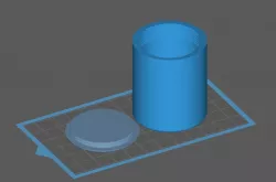 Resin container with cap