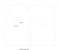 RHD and LHD NA miata / MX-5 floor mat template 