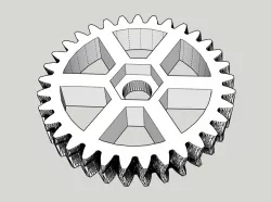 Spoked Pitan gear