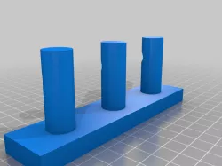 Three hook key rack