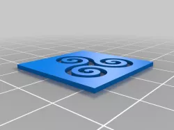 tiny triskele stencil