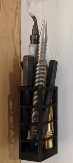 Tool cup for nail punch, knife, etc