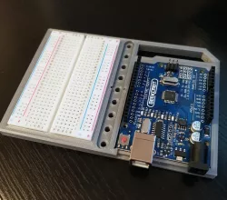Tray for arduino uno + small breadboard