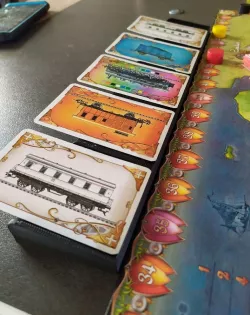 TTR (Ticket To Ride) Card tray / display stand - Présentoir les aventuriers du rail