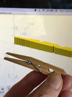 Universal Clothes Peg Repair - Parametric, fits any peg
