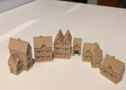 Wee Burgh Medieval Town or City (timber set01)