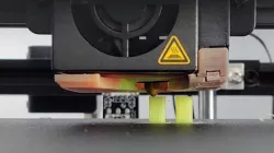 2020 Ender 5 part cooling fan duct retaining view of nozzle