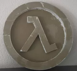 40cm Lambda Symbol from Half-Life