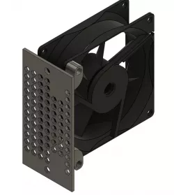 80mm Fan Rack Mount on a modular system 19" 2U
