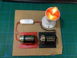 Battery holder for school science project