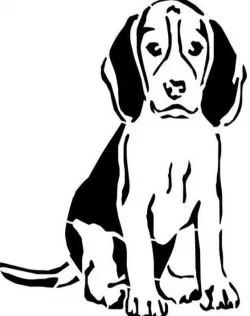 Beagle stencil 2