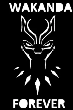 Black Panther stencil 2