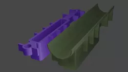 Bull barrel tray for T/CR22 rifle stock with M-LOK slots