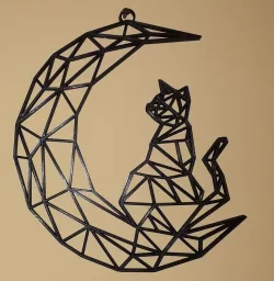 Cat Moon wall decoration