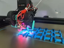 Centered BLTouch with LED Bar
