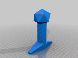 Dice Dagger, Sword, Tube, Thing! hilt with D20 shape pommel