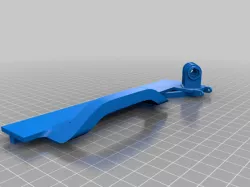 Ender 3 V2 bed handle and Go Pro camera mount with cable chain