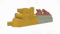 Epic 6mm Squat Land Train Battle Car pt2