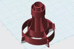 Estes USS Hyperion (kit# 1383) Fin Can