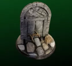Fantasy Rooted Stone Door