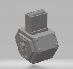 FHW: Drum magazine with logo and bolter shells 