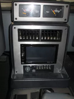 Fiero climate control relocation for double DIN radio