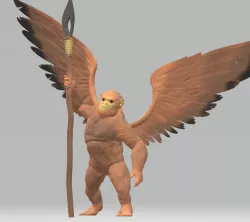 Flying Monkey Familiar with spear