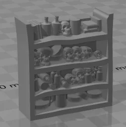 Gothic Grunge Shelf - Stone Skull Studios