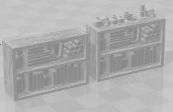 Gothic Short Shelf - Stone Skull Studios