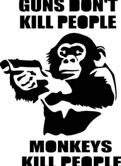 Guns Don't Kill People stencil