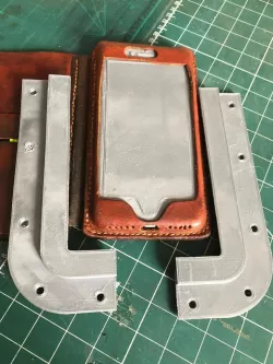 IPhone 8 Plus Mockup and wet mold bracket for leather case