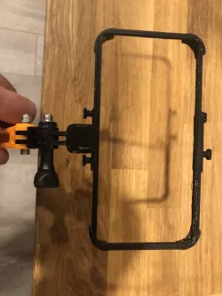 iPhoneX holder with GoPro mount