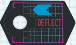 Joystick "deflect" plate for Discs of Tron arcade